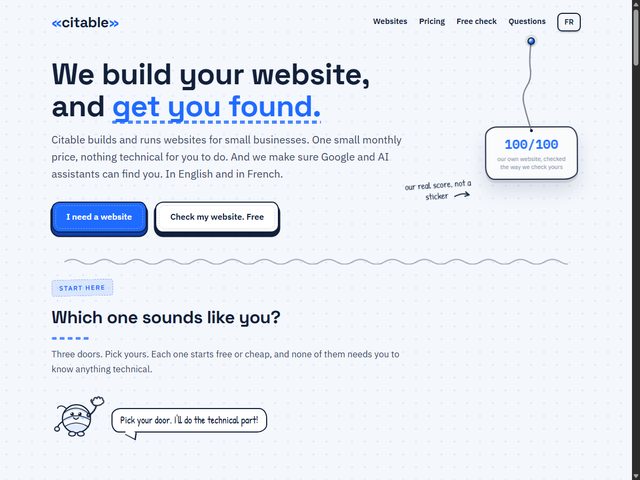 The citable.ca home page